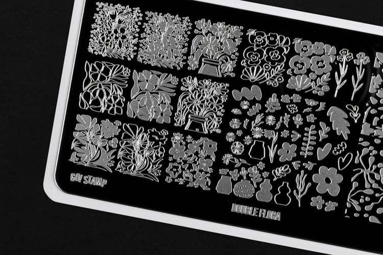 Go! Stamp, Пластина для стемпинга 295 Double Flora