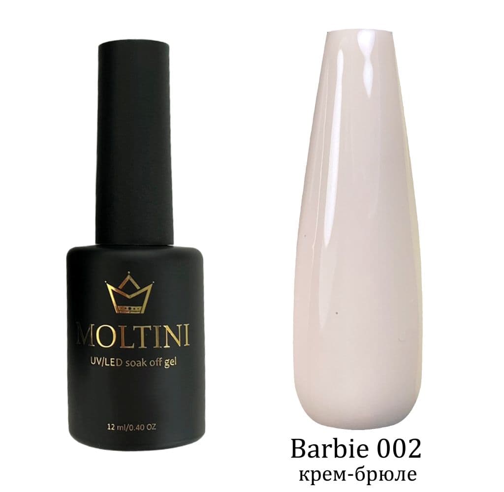Moltini цветной гель-лак Barbie № 002. 12 мл.