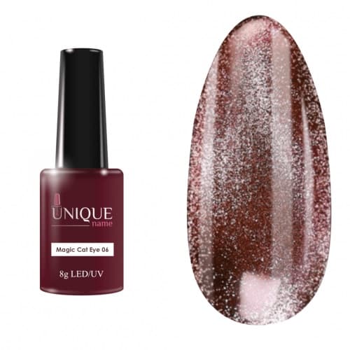 Unique, Гель-лак Магическая Кошка №06 (Magic Cat Eye №06) (8ml)