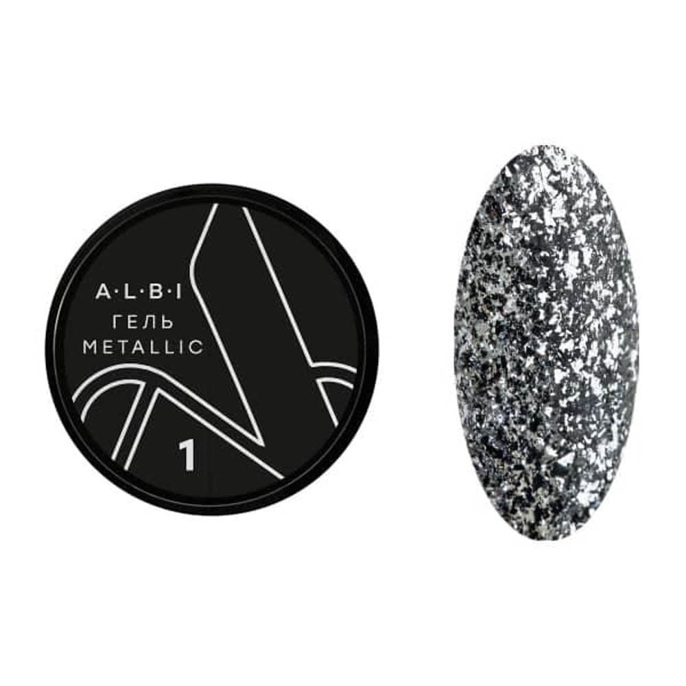 ALBI, Гель-лак Metallic 5гр, №1 #