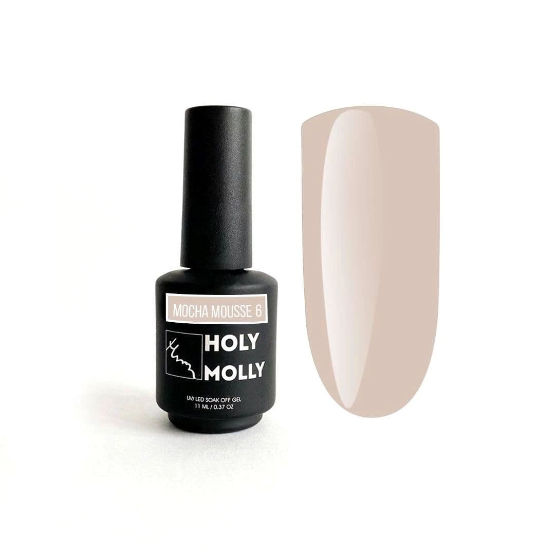 Holy Molly, Гель-лак  Panton Mocha Mousse №6 11ml