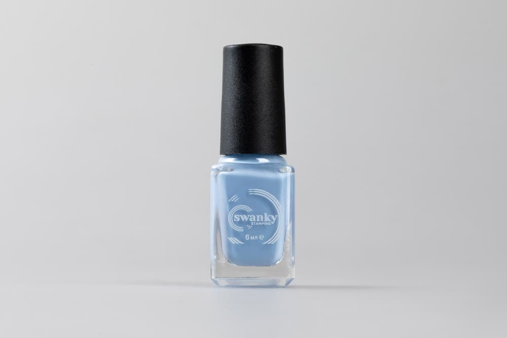 Swanky Stamping, Лак для стемпинга S074 голубой, 6мл #