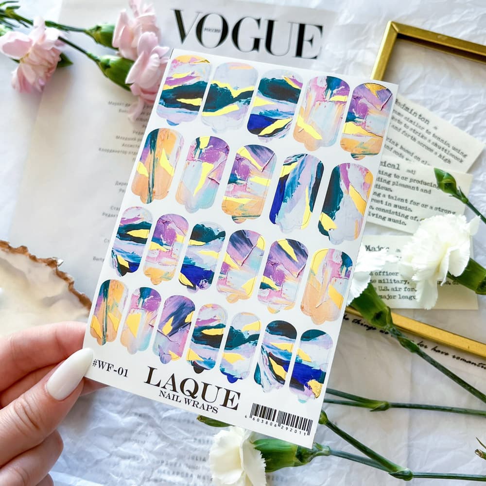 "LAQUE" Пленки NAIL WRAPS FOIL №1