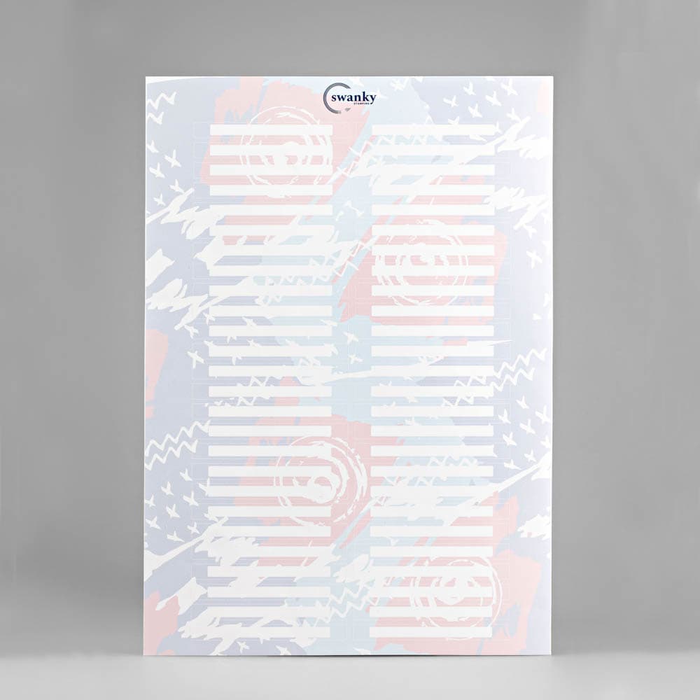 Swanky Stamping, Наклейки на типсы №1, розовый