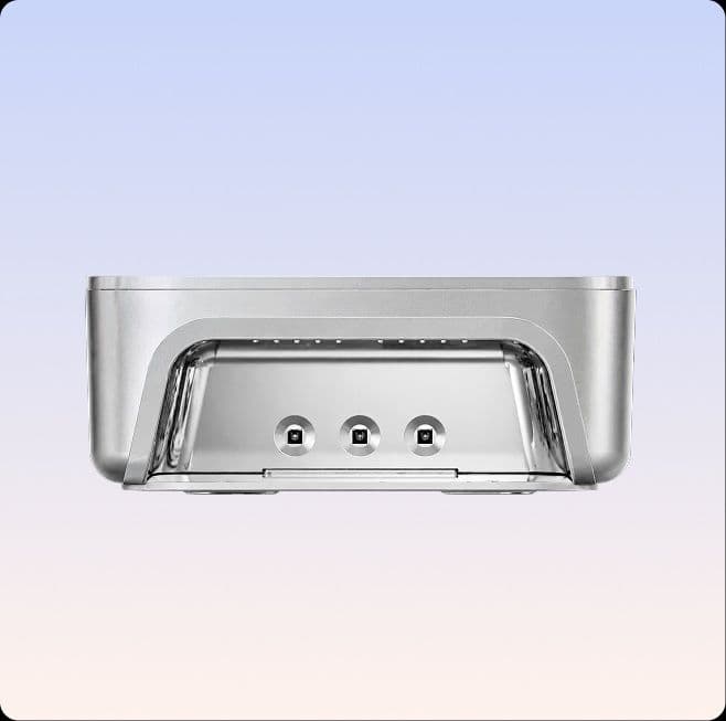 RAY, Лампа для сушки ногтей RAY BASIC 2.0 серебряный 36ВТ рус.яз.