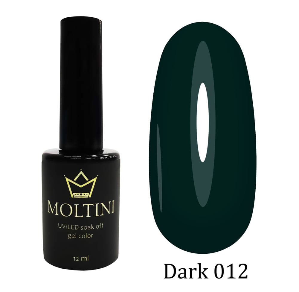 Moltini цветной гель-лак  "Dark" № 012. 12 мл.