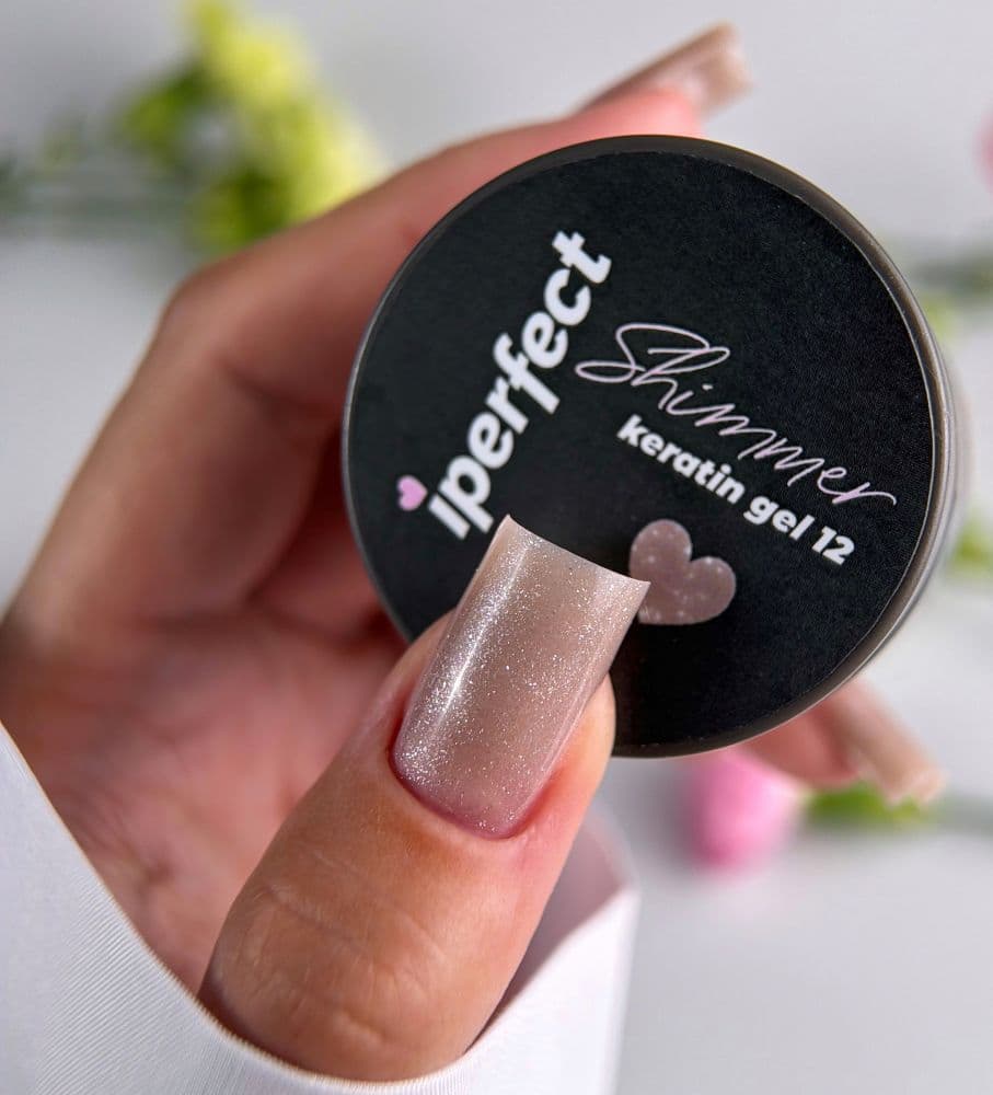iPerfect, Shimmer keratin gel 12 - гель для укрепления и моделирования ногтей 15гр