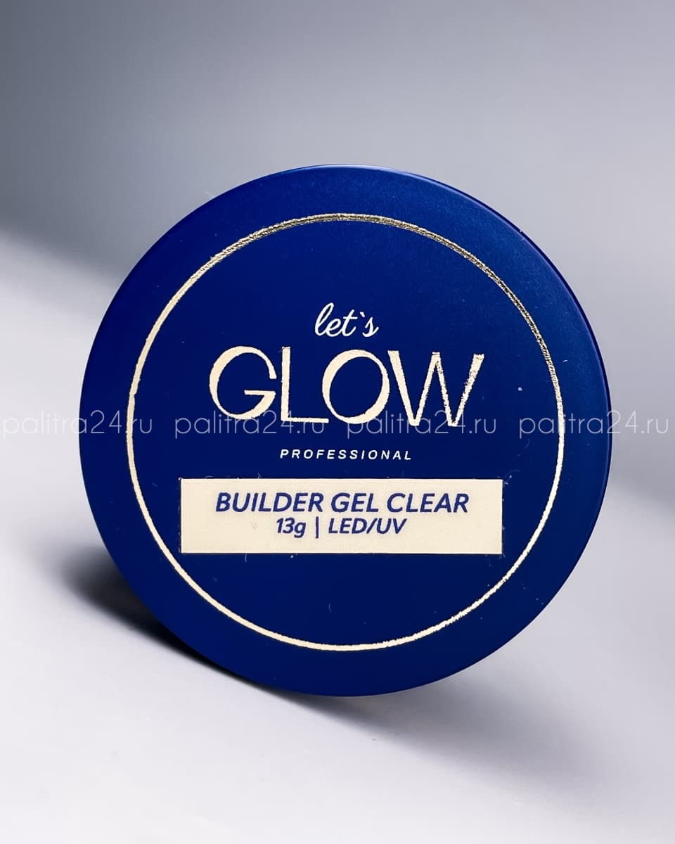 LetsGlow Строительный гель Builder gel Clear 13гр