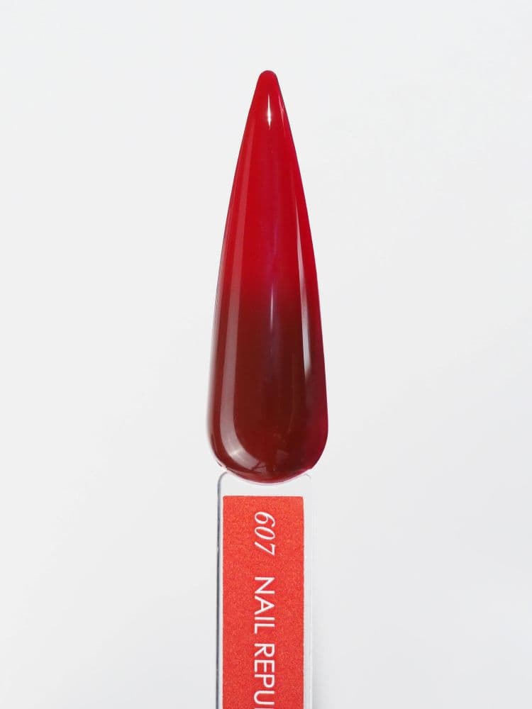Nail Republic, Гель-лак THERMO COLOR 607, Коричневый-красный (10мл)