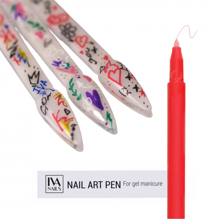 IVA nails, Акриловый фломастер (Red) 06