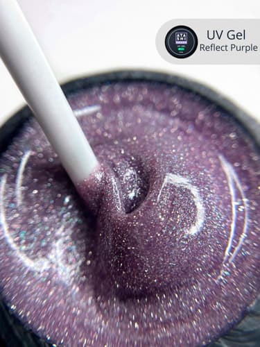 ATASHI Smart Uv gel, Reflect Purple , 15мл