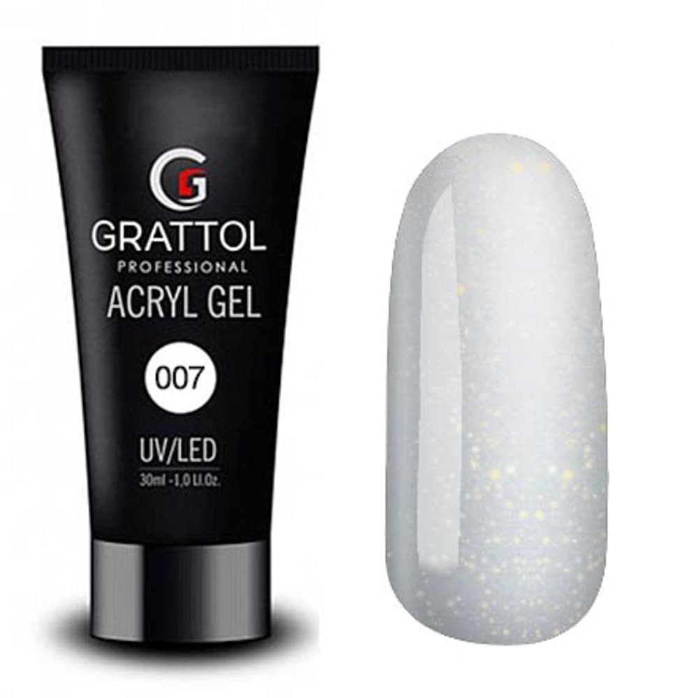 Grattol Acryl Gel 07 с глиттером
