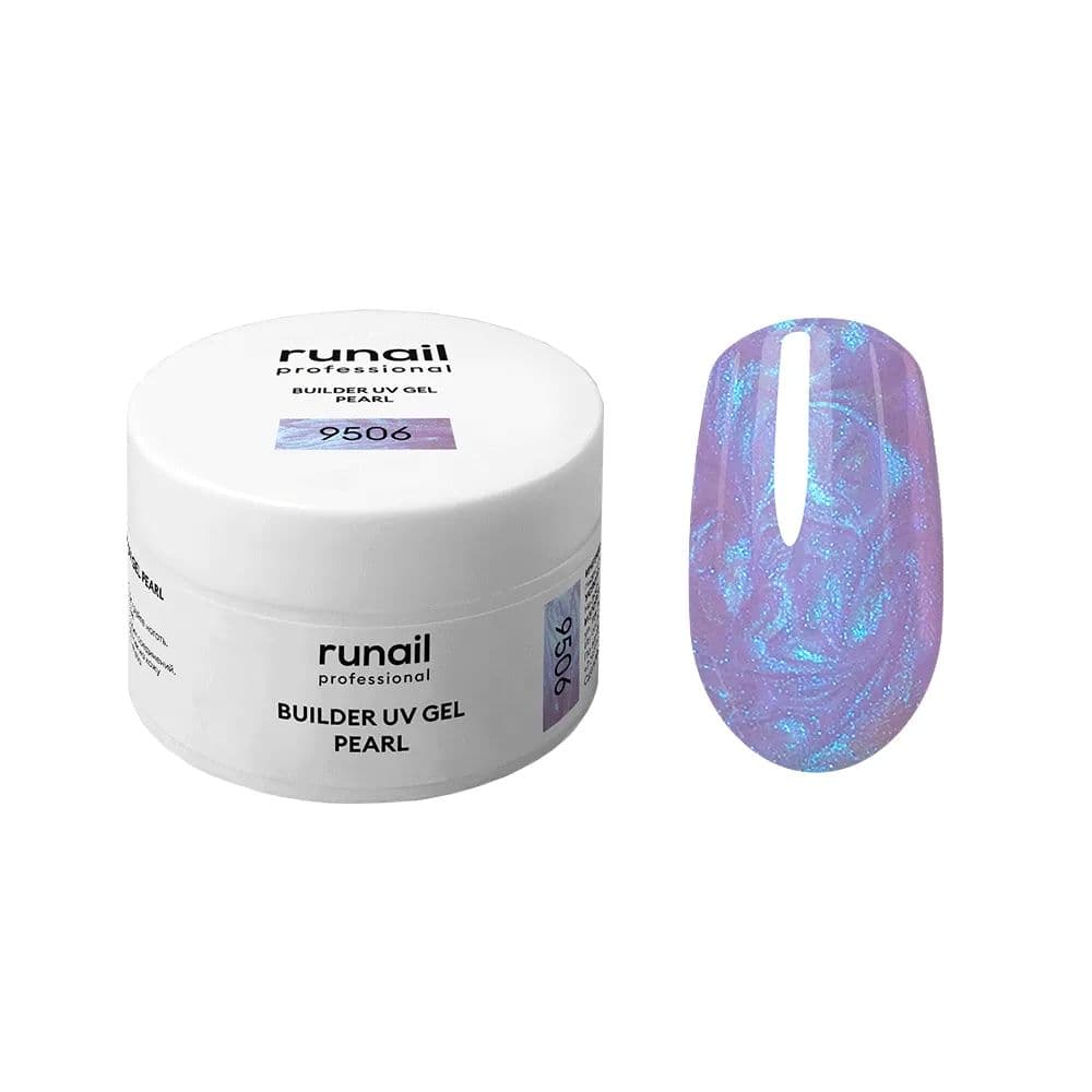 Runail, Моделирующий УФ-гель с жемчужным эффектом BUILDER UV GEL PEARL 15 г №9506