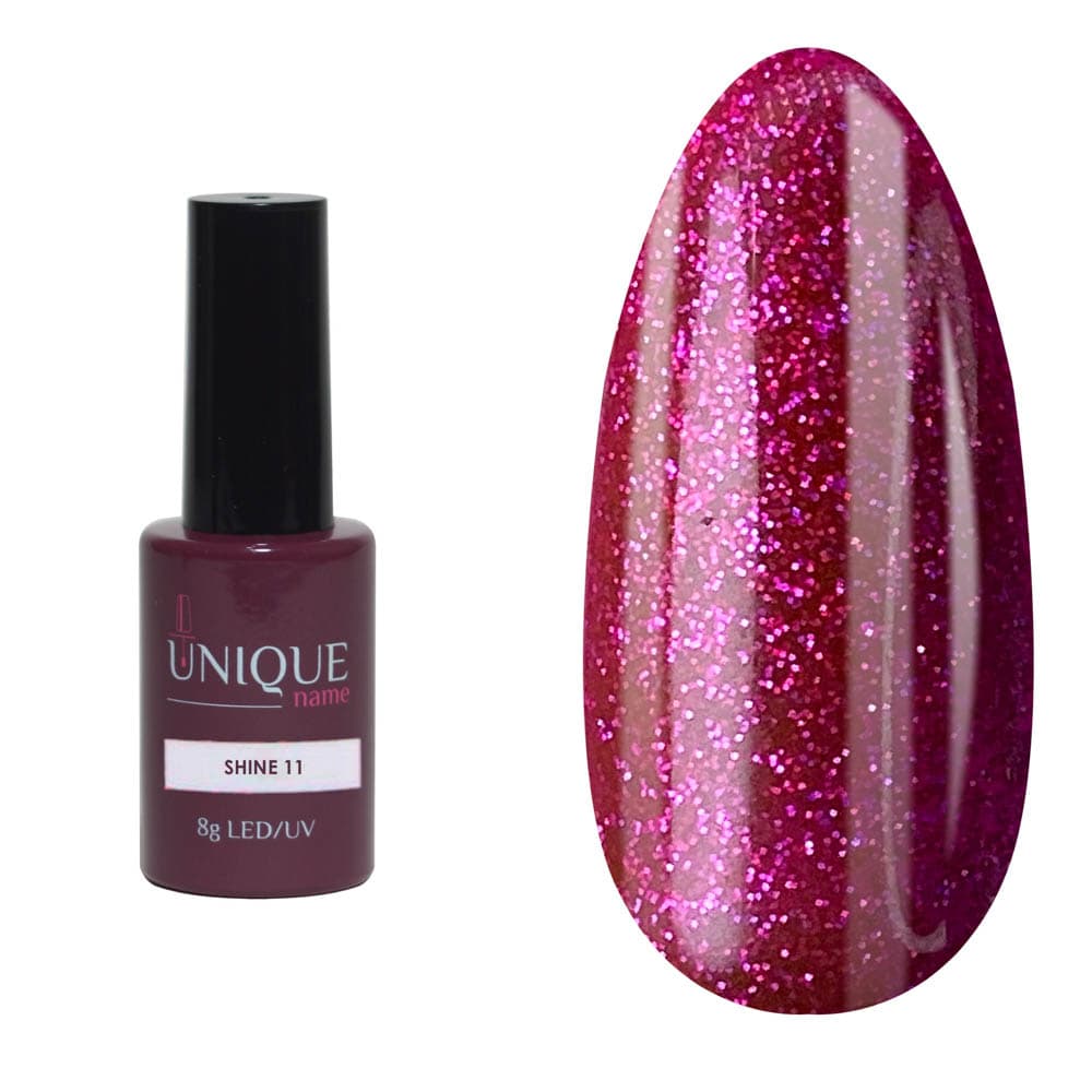 Unique, Гель-лак Сияние 11 (Shine 11) (8ml)