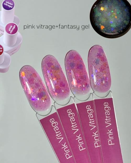 iPerfect, Vitrage Pink color gel - гель-лак для ногтей 10гр