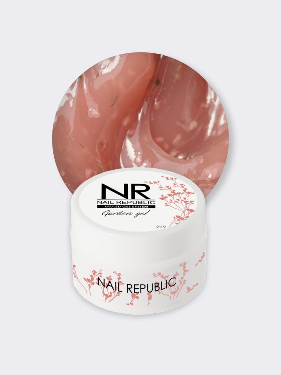 Nail Republic, Garden gel с сухоцветами №300 (15 гр)