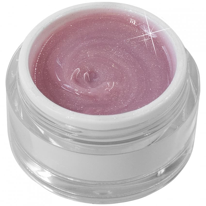 Cosmoprofi, Камуфлирующий гель с шиммером GALAXY French Pink - 15 грамм