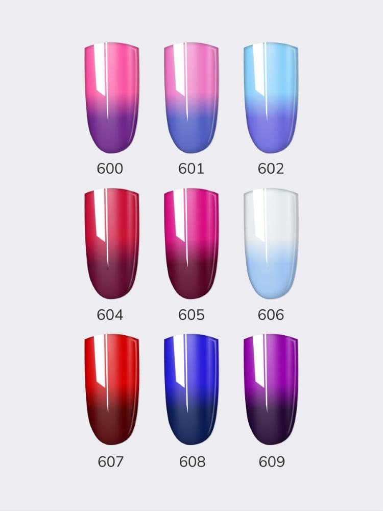 Nail Republic, Гель-лак THERMO COLOR 609, Сливовый-сиреневый (10мл)