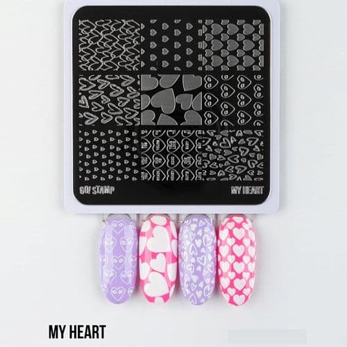 Go! Stamp, Пластина для стемпинга MINI My Heart