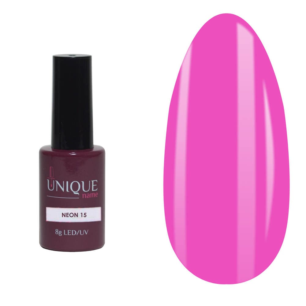 Unique, Гель-лак Неон 15 (Neon 15) (8ml)
