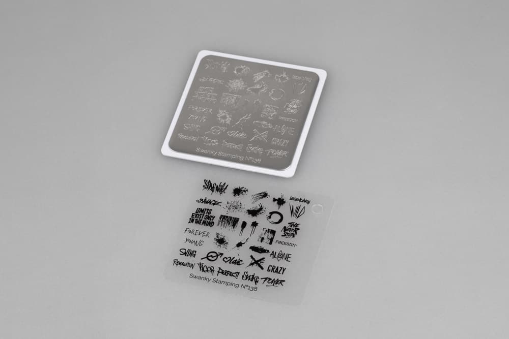 Swanky Stamping, Набор для стемпинга +Laque
