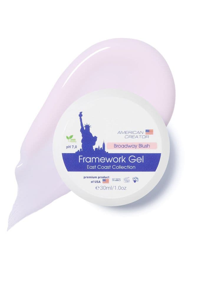American Creator, Гель для наращивания ногтей East Coast-Framework Gel "Broadway Blush" (30ml)
