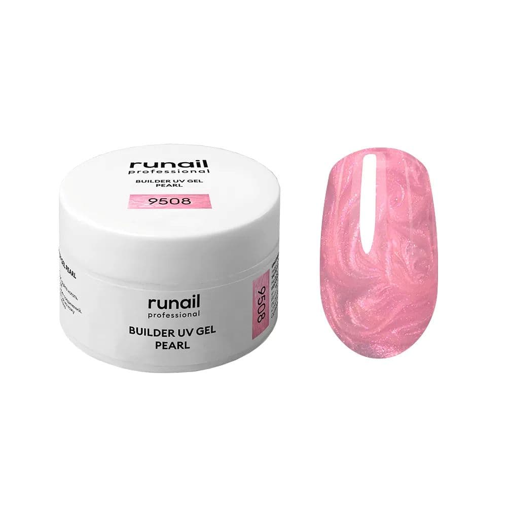 Runail, Моделирующий УФ-гель с жемчужным эффектом BUILDER UV GEL PEARL 15 г №9508