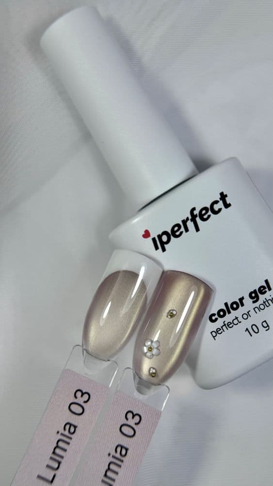 iPerfect, Lumia cat color gel 03 - гель-лак для ногтей, 10гр флакон с кистью