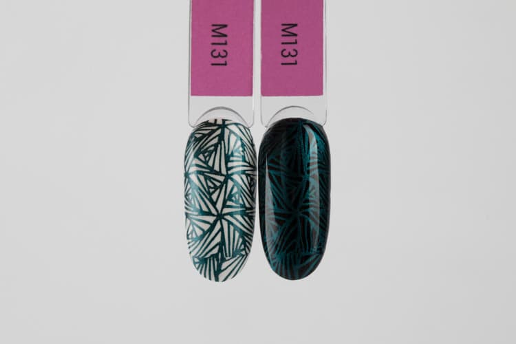 Swanky Stamping, Лак для стемпинга M0131 Темный изумруд ,  6мл #