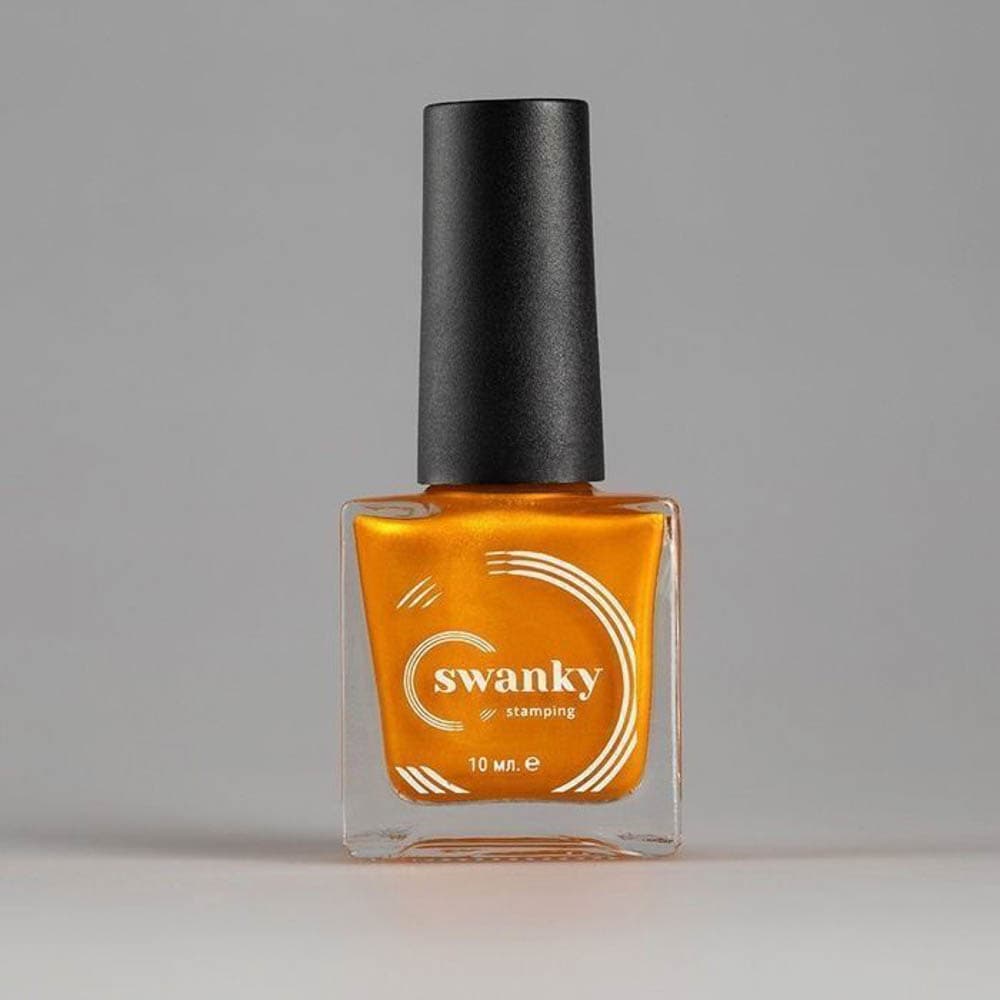 Swanky Stamping, Лак для стемпинга M006, тыквенный 10мл #