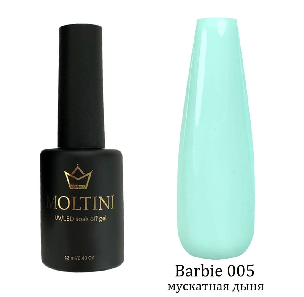 Moltini цветной гель-лак Barbie № 005. 12 мл.