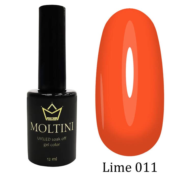 Moltini цветной гель-лак "Lime" 011. 12 мл.