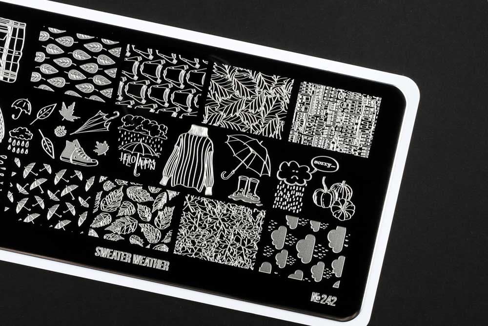 Go! Stamp, Пластина для стемпинга 242 Sweater Weather