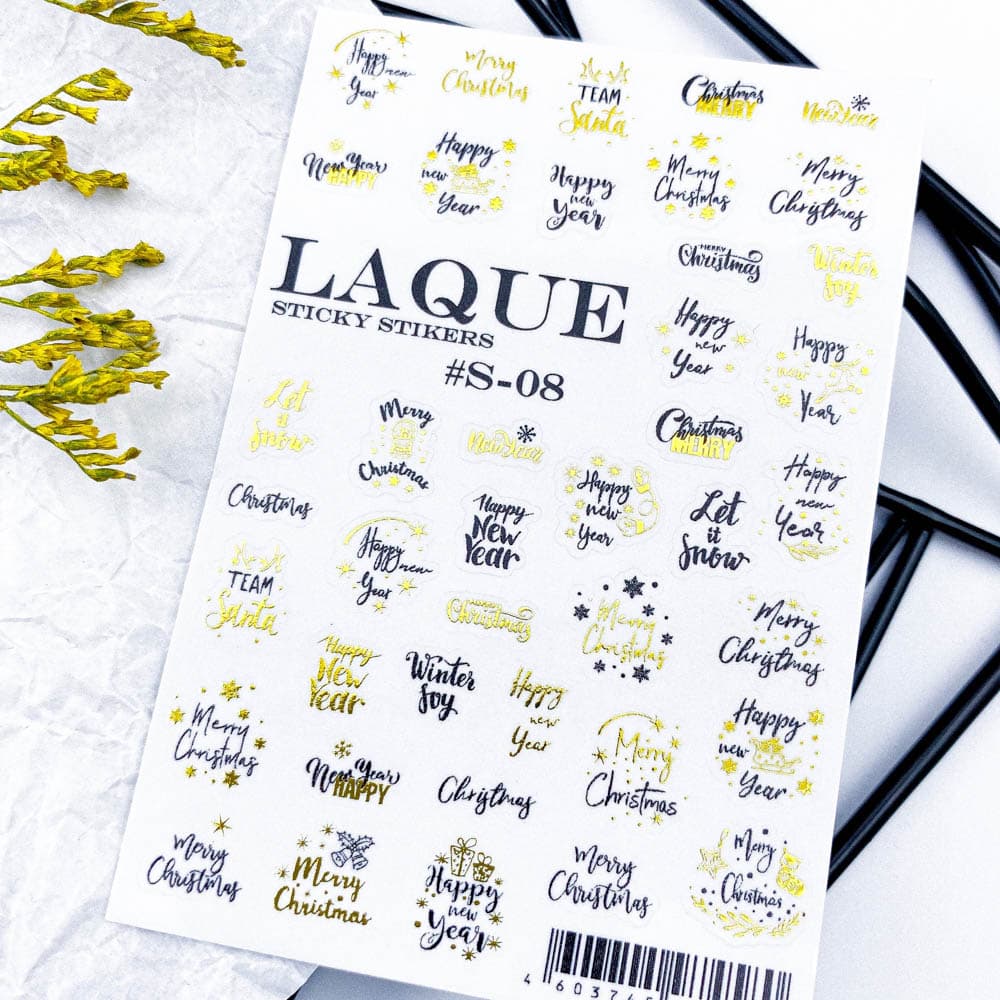 LAQUE #S-08 black & gold