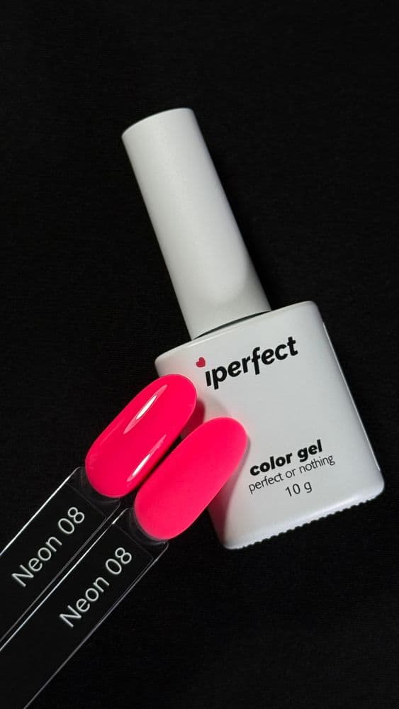 iPerfect, Neon color gel 08 - гель-лак для ногтей, 10гр флакон с кистью