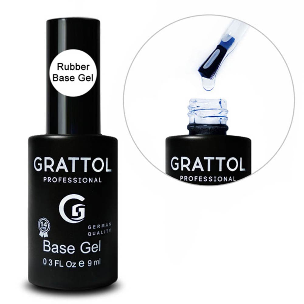 Grattol Rubber Base Gel - каучуковая база Объем 9 ml