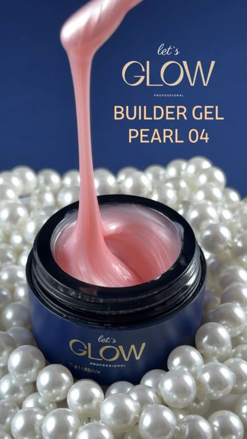 LetsGlow Строительный гель Жемчуг Builder gel Pearl 04 13гр