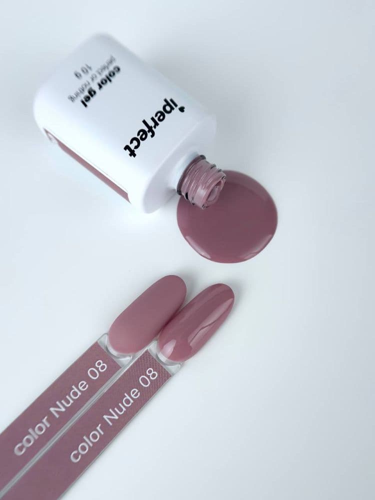 iPerfect, Nude color gel 08 - гель-лак для ногтей 10гр