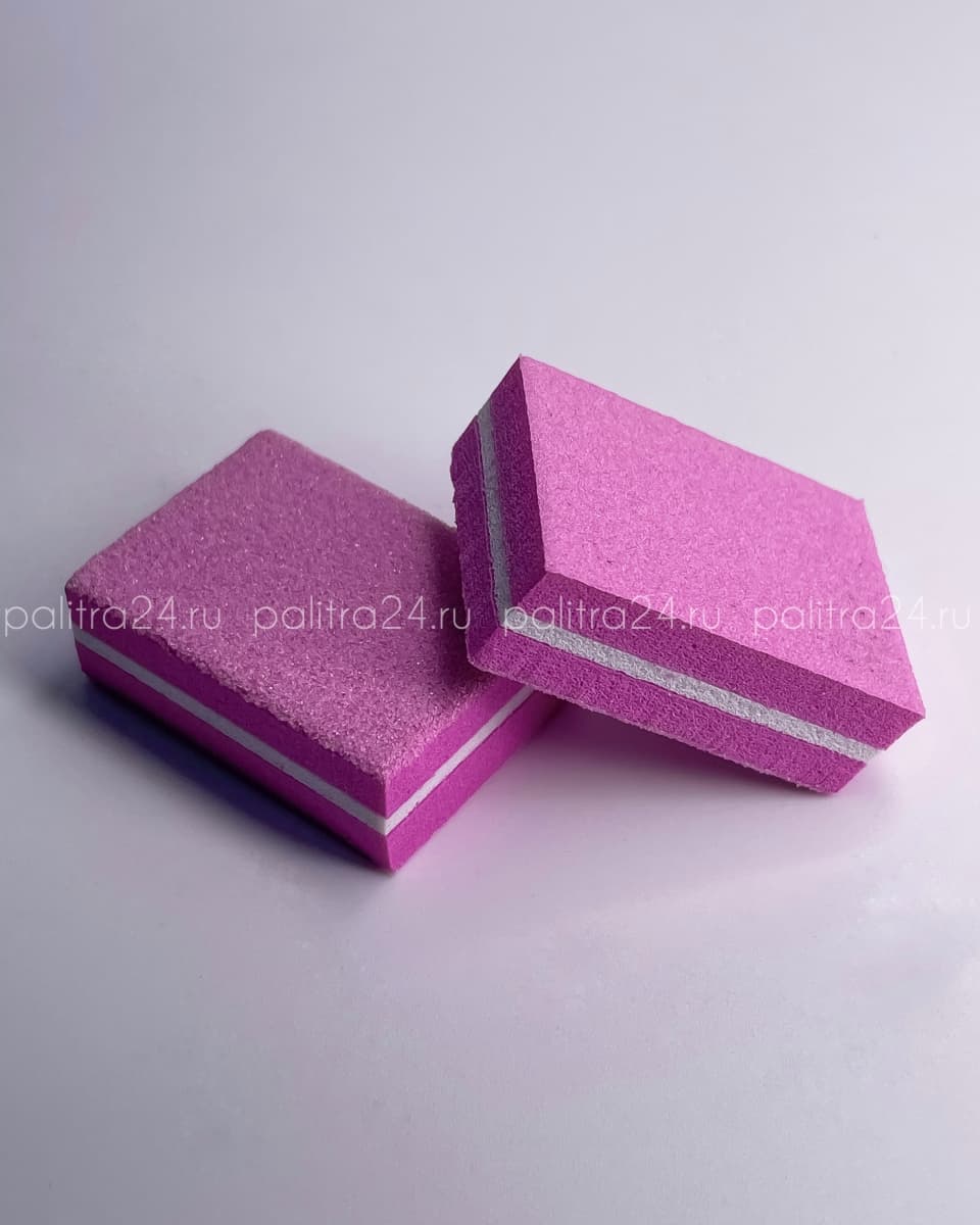 LetsGlow Баф-мини 100/180 Розовый (50шт)