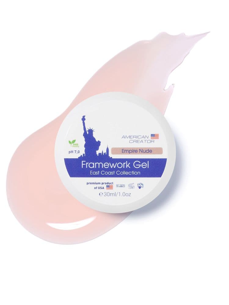 American Creator, Гель для наращивания ногтей East Coast-Framework Gel "Empire Nude" (30ml)