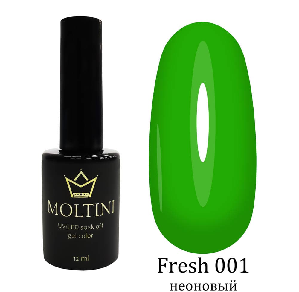 Moltini цветной гель-лак Fresh № 001. 12 мл.#