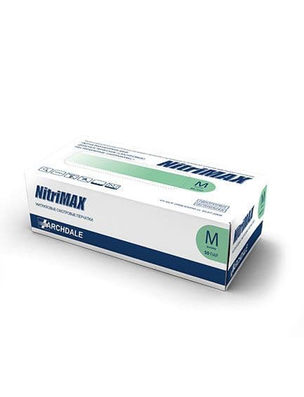Перчатки NitriMax M зеленые нитриловые неопудренные Малайзия