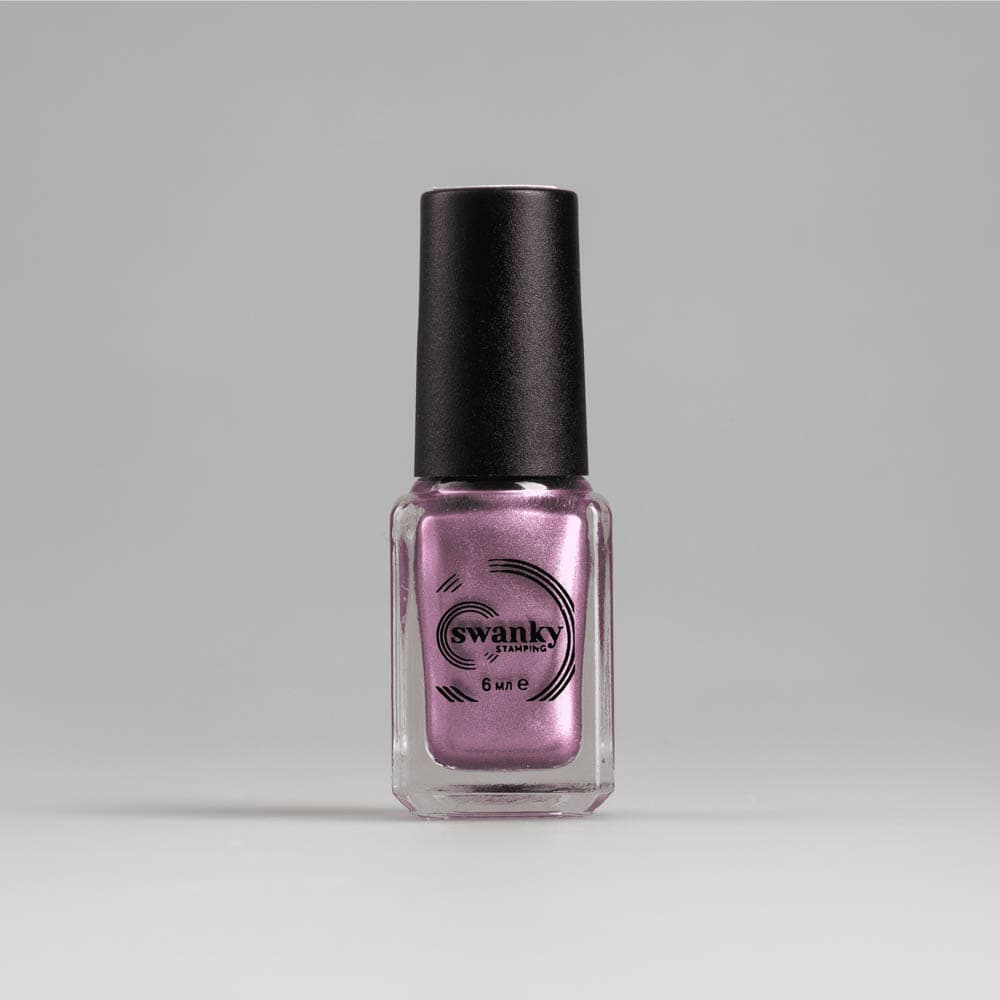 Swanky Stamping, Лак для стемпинга M0124 лавандово-розовый,  6мл