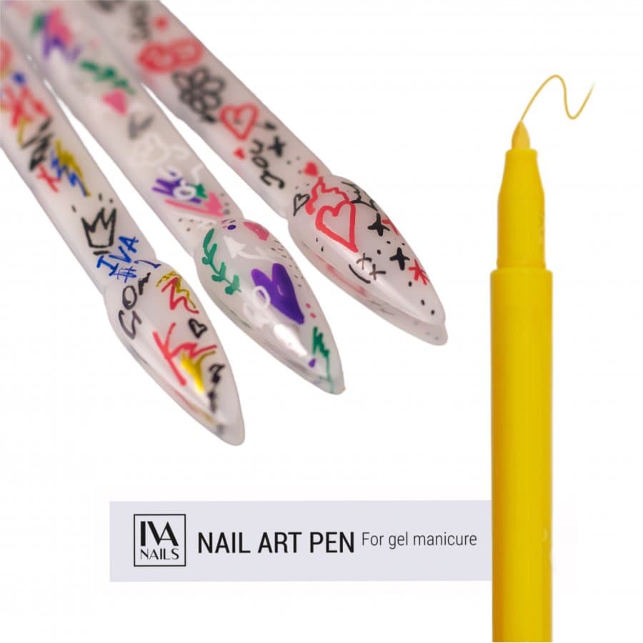 IVA nails, Акриловый фломастер (Yellow) 02