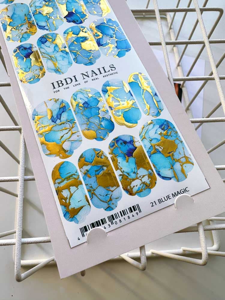 IBDI,  Пленки для маникюра IBDI NAILS 21 BLUE MAGIC