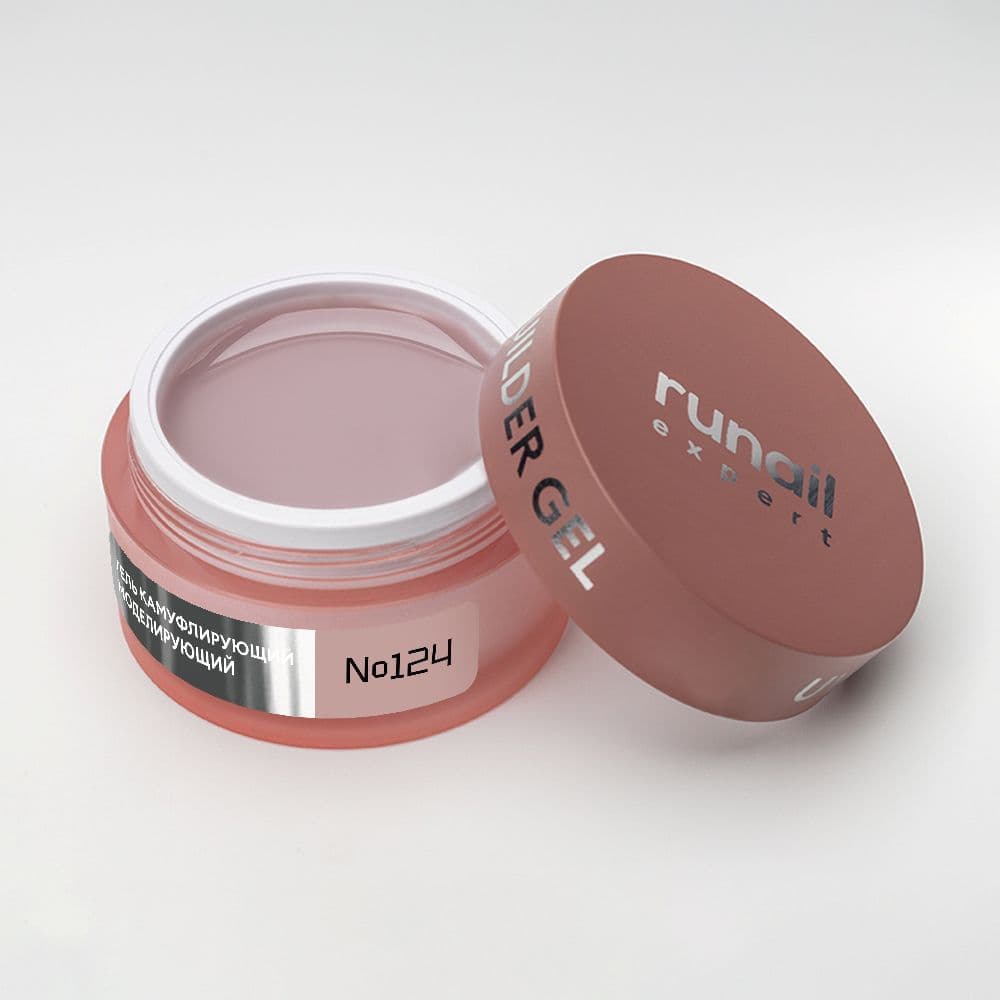 Runail, Гель моделирующий UV BULDER GEL Expert № 124, 50г банка