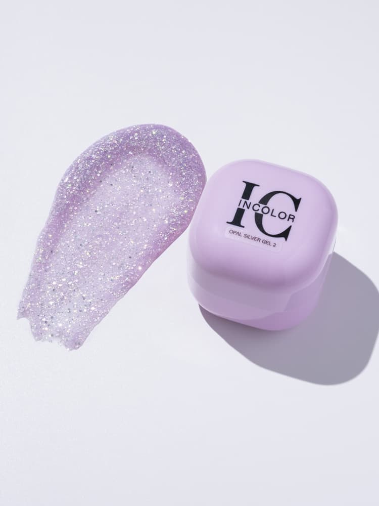 Incolor, Гель Опаловое серебро Opal Silver gel №2 15г