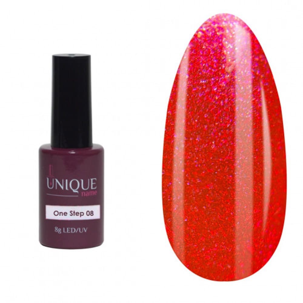 Unique, Однофазный Гель-лак 08 (One Step №08) (8ml)