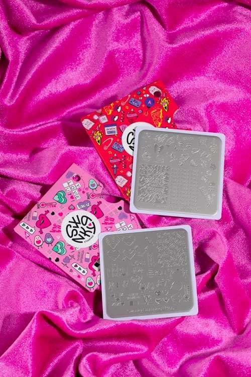 Swanky Stamping, Набор для стемпинга "Hey, lover" 4шт