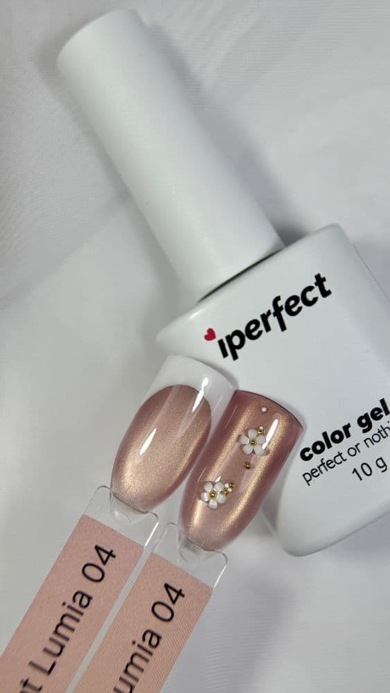 iPerfect, Lumia cat color gel 04 - гель-лак для ногтей, 10гр флакон с кистью